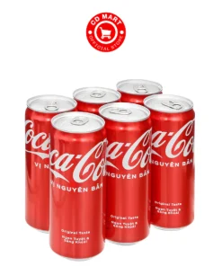 Lốc 6 lon Coca Cola vị nguyên bản 320ml/ 235ml